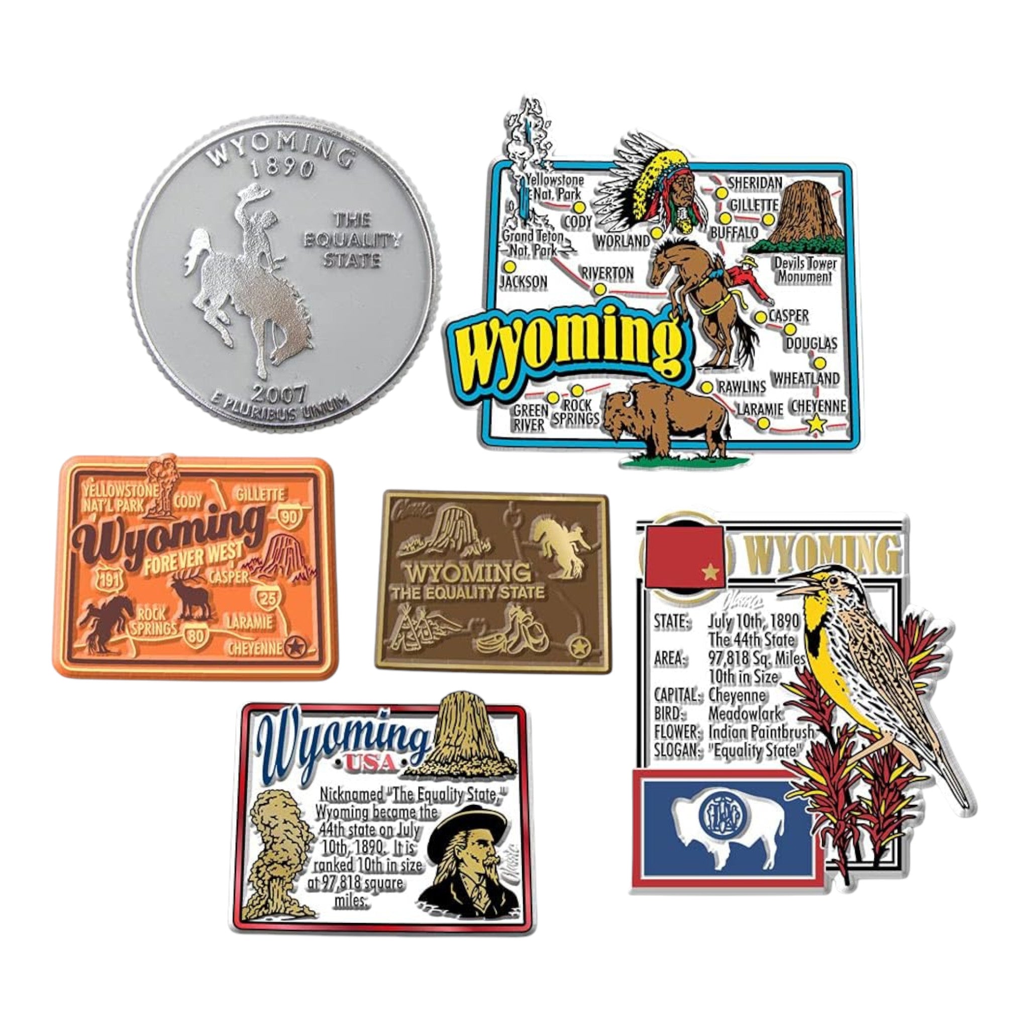 Wyoming Collection Magnet Set of 6